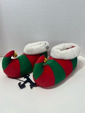 CHRISTMAS Elf shoes stripped bell slippers women’s size 7 - 8 NWT